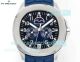 Swiss Copy Patek Philippe Aquanaut Luce 5261 Annual Calendar Blue Rubber Strap Watch (2)_th.jpg